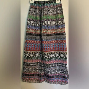 Omja World Womens Rlastic Waistband‎ Printed 100% Nylon Machine Washable Pants